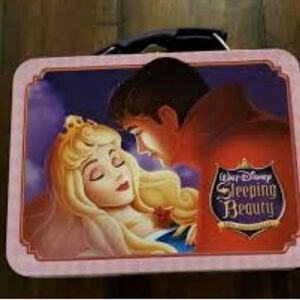 1990 resin ring lot bundle retrocore bundle & Sleeping Beauty mini lunch tin.